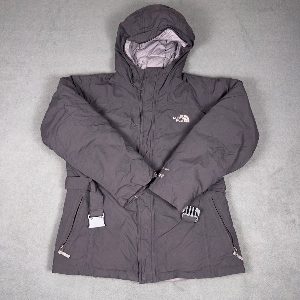 The North Face Girls XL 18 DryVent 550 Down Parka Jacket Charcoal Gray